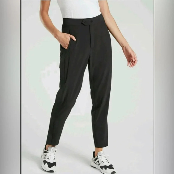 Athleta Uptown Ankle Pant Black High Rise Sz 6 - Picture 1 of 5